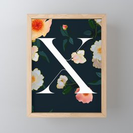 Letter X Print Framed Mini Art Print