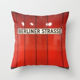 Berlin U-Bahn Memories - Berliner Strasse U7 Throw Pillow