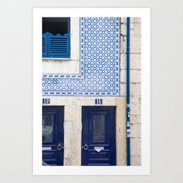 Blue Tile House, Alfama Art Print