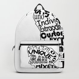 Mutt Word Cloud Art Backpack