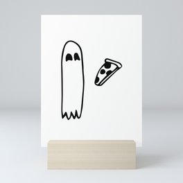 Pizza Ghost Mini Art Print