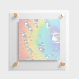 Reflective Raindrops Floating Acrylic Print