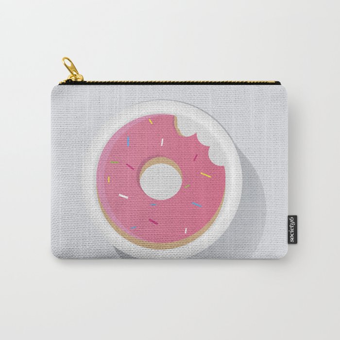 Pink Donut Carry-All Pouch