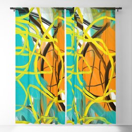 Abstract expressionist Art. Abstract Painting 20. Blackout Curtain