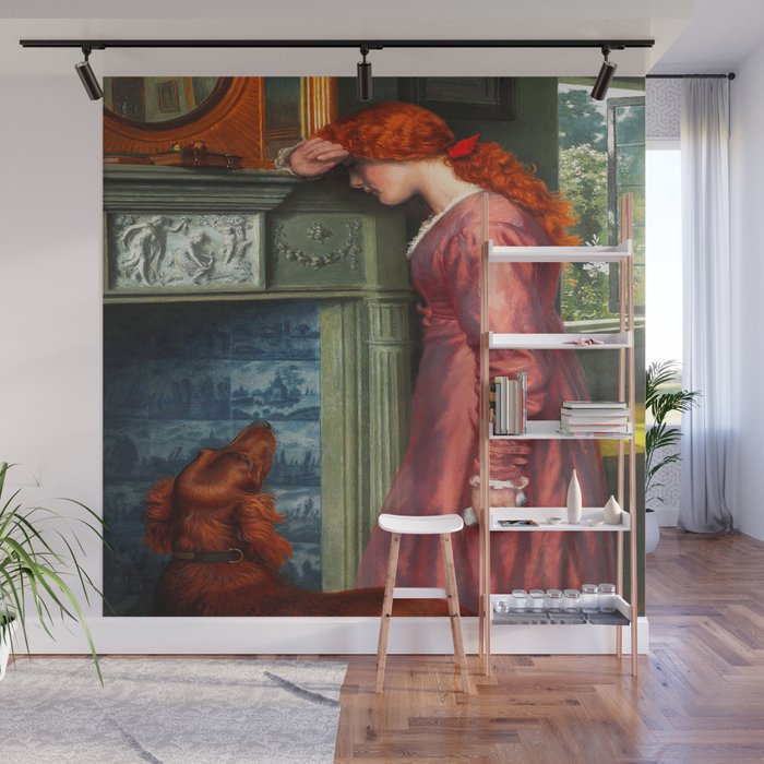 Arthur Hughes (British, 1830-1915) - A Passing Cloud - 1900 - Pre-Raphaelites - Portrait, Literary painting (Shakespeare, The Two Gentlemen of Verona) - Oil - Digitally Enhanced Version - Wall Mural