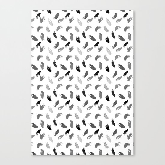 Hands B&W Canvas Print