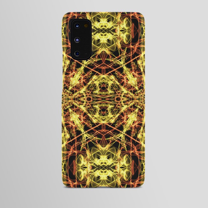 Liquid Light Series 60 ~ Yellow & Orange Abstract Fractal Pattern Android Case