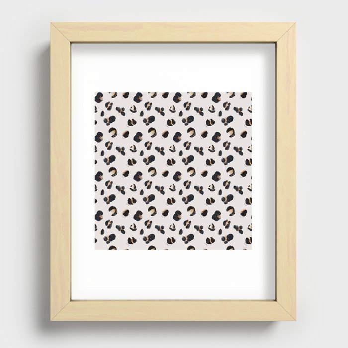 Cheetah Animal Print Pattern Recessed Framed Print