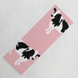 Cow on pink Yoga Mat