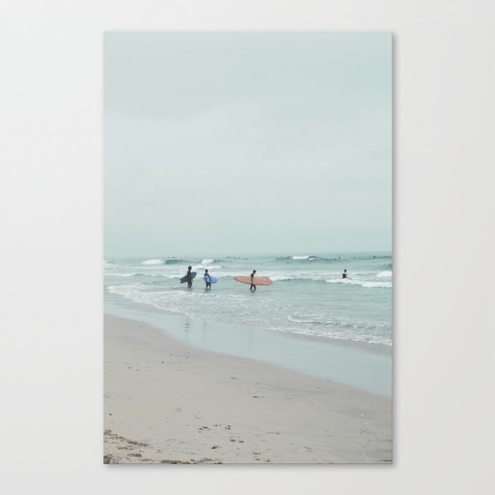 Lets Surf Canvas Print