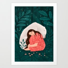 In the Woods Art Print