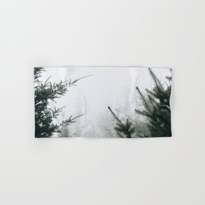 Misty Pine Trees Hand & Bath Towel