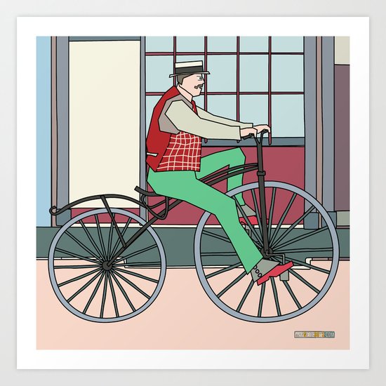 Steampunk Mustache Art Print