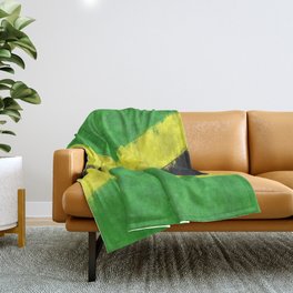 Jamaica Oil Painting Drawing Throw Blanket