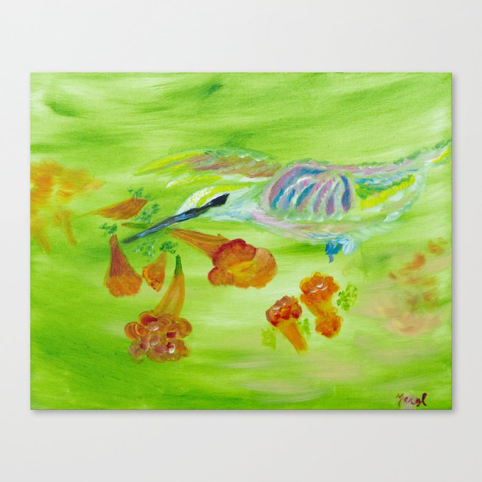 Transparent Hummingbird Canvas Print
