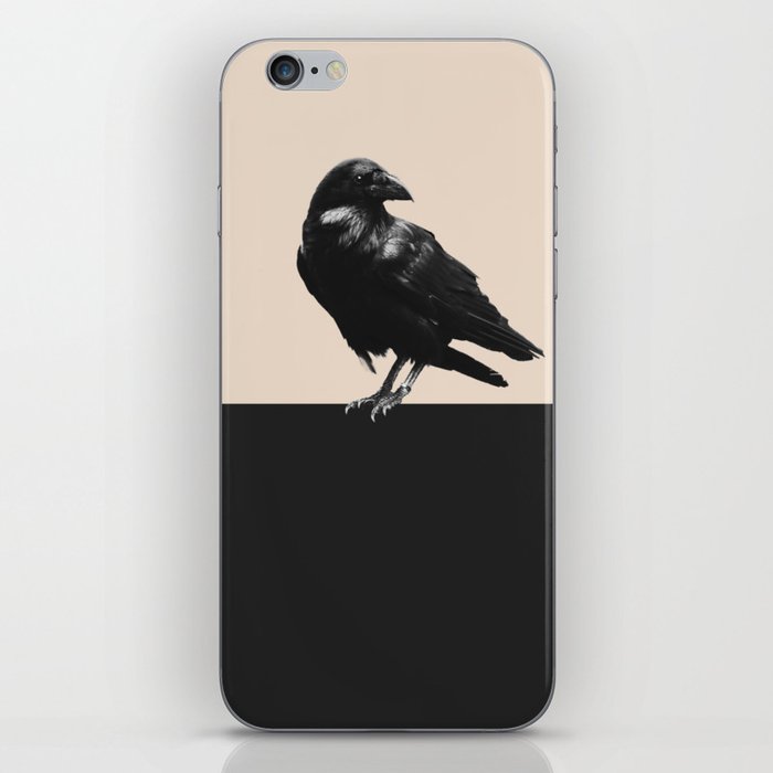 Raven Black Horizon Minimalism  iPhone Skin