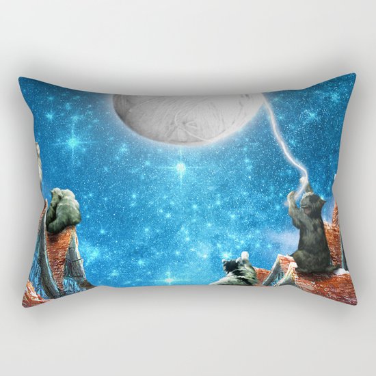 Feline Dreams Rectangular Pillow