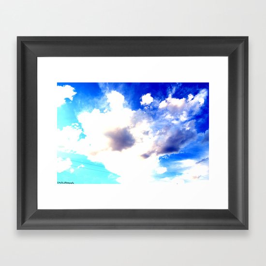 Blue Skies Will Never Fade Framed Art Print