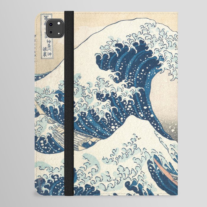 The Great Wave Off Kanagawa by Katsushika Hokusai Thirty Six Views of Mount Fuji - The Great Wave iPad Folio Case