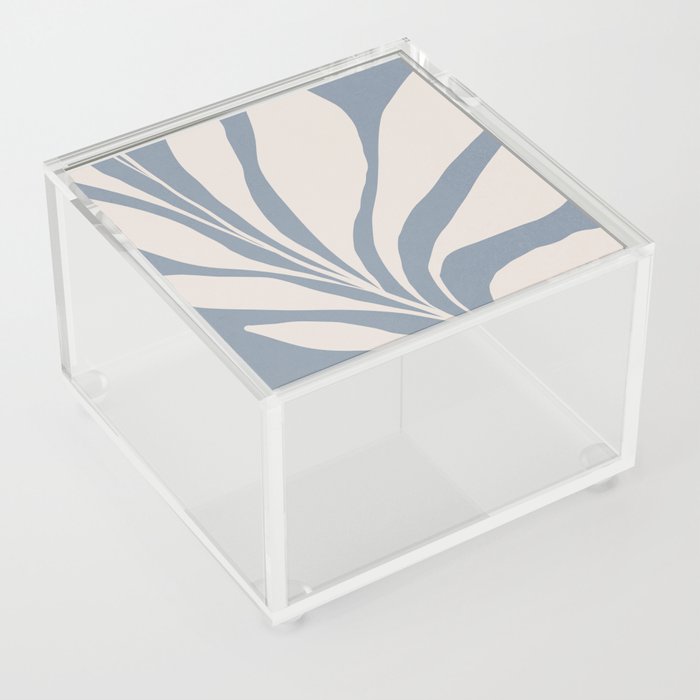 Palm Leaf Maxi 1.1 Beige on Blue Acrylic Box