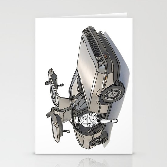 Stormtroooper in a DeLorean - star wars Stationery Cards