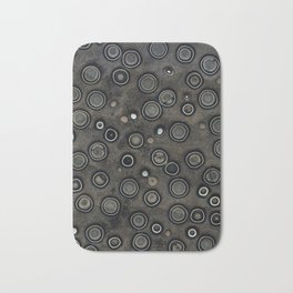 Old Metal Background with Circles Bath Mat | Iron, Round, Circles, Machine, Working, Antique, Technology, Metal, Steampunk, Texture 