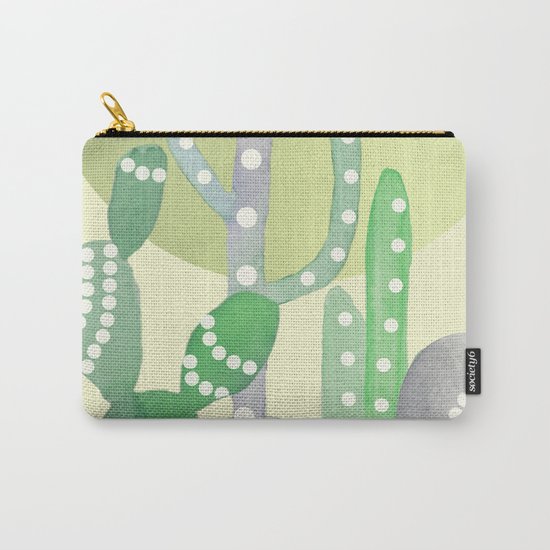BOHO CACTUS IN MINT Carry-All Pouch