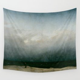 Caspar David Friedrich - The Monk by the Sea Wall Tapestry