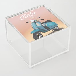 Piacenza Italy scooter vacation print. Acrylic Box