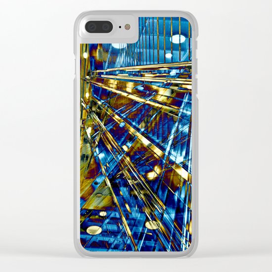 Blue Lines of Berlin Clear iPhone Case