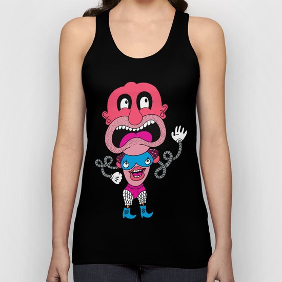 Red Face Weirdo Unisex Tank Top