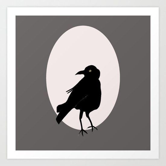 Crow Love Art Print