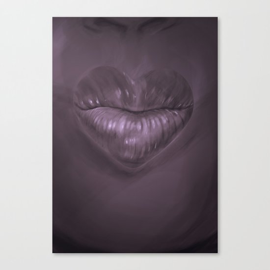 a kiss goodnight Canvas Print