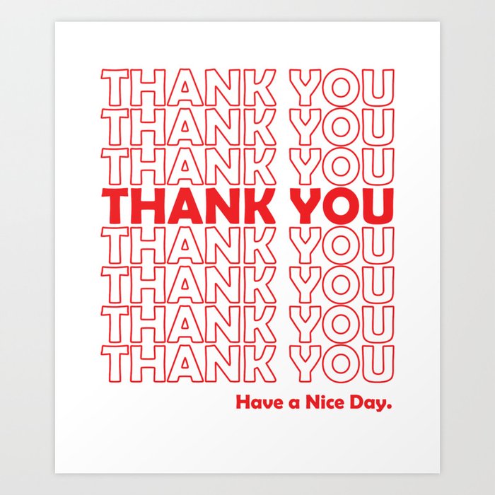 Thank you clearance grocery bag