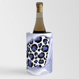 Very Peri Tiger Fur And Glamour Bohemian Marble Wine Chiller