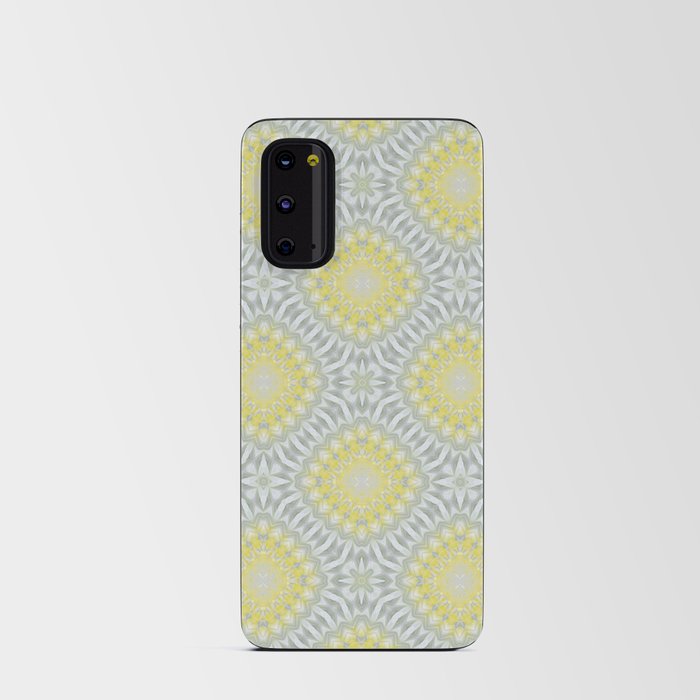 Lemon and Grey Medallions 2 Android Card Case