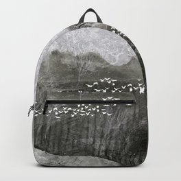 A cloud of white birds Backpack