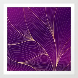 The Purple with Gold  Art Print