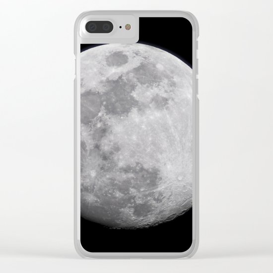 Moon #lunar Clear iPhone Case
