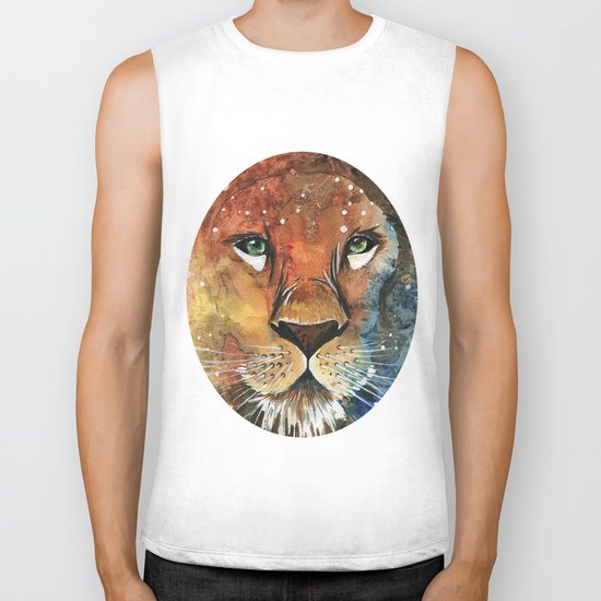 Lion Biker Tank