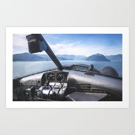 seaplane flying Art Print | Landscape, Photo, Nature 