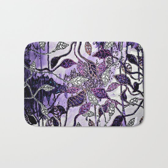 Interlaced Leaves Bath Mat