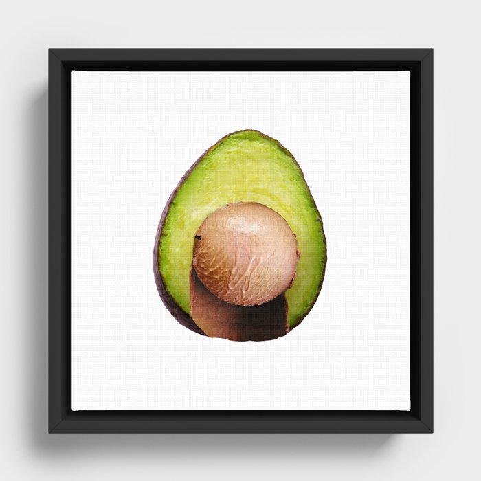 Avocado ice cream Framed Canvas