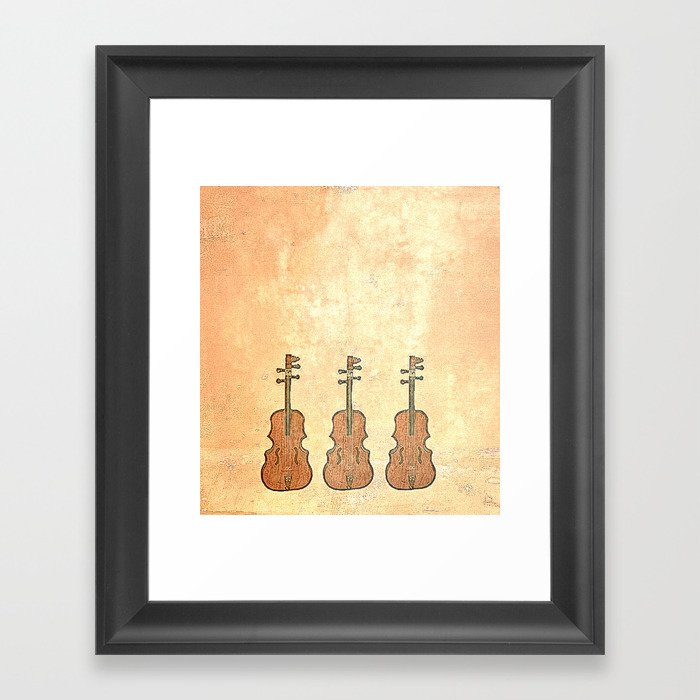 Cello Trio Framed Art Print