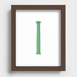 Iconic Green Ionic Column Recessed Framed Print