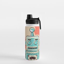 Retro Robot Water Bottle
