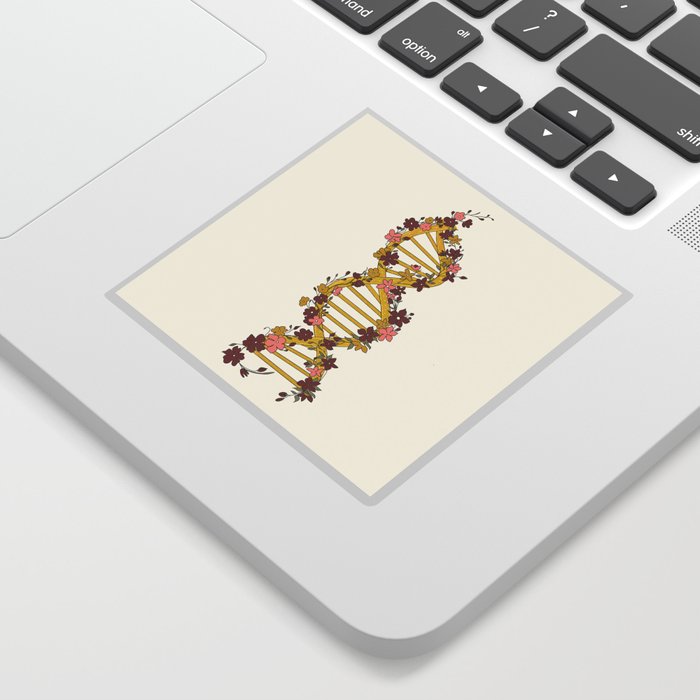 Floral DNA Sticker