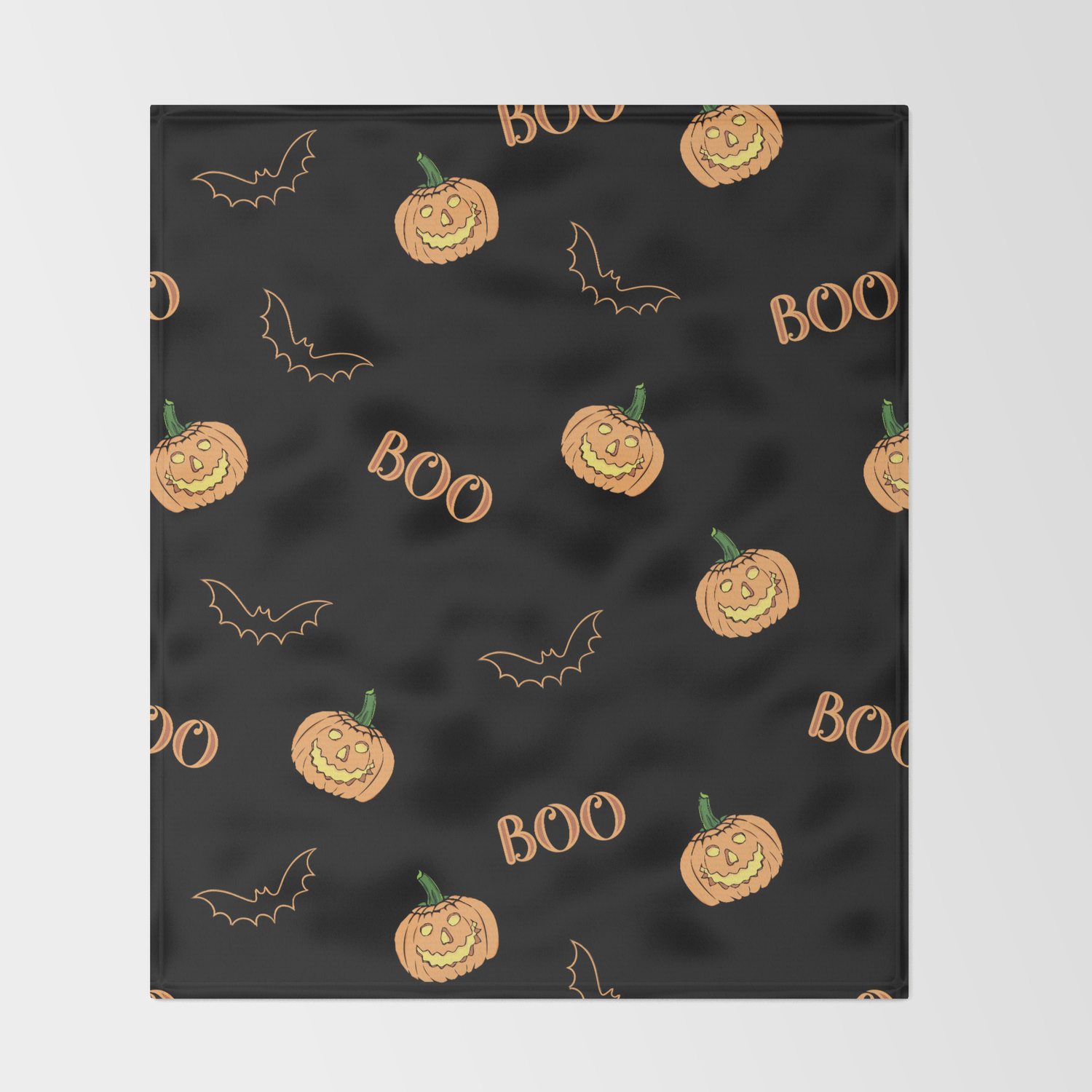 Halloween Bat And Pumpkin Throw Blanket By Shadowisper Society6