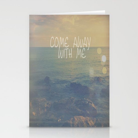Come Away With Me Stationery Cards