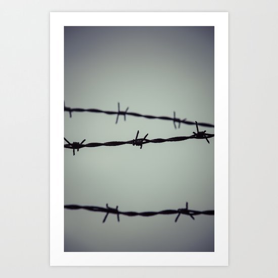 Barbed Wire Art Print